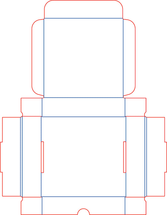 130 ✕ 130 ✕ 30mm fully dyed black corrugated postal box