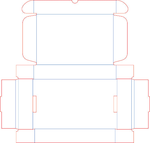 A flat 0427 box template for Kraft brown postal box 250_160_45mm from www.bectechpackaging.com
