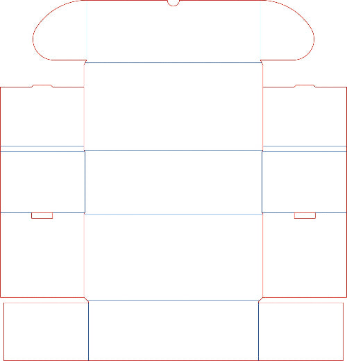 A flat 0471 box template for Kraft brown postal box 300_140_100mm from Bectech Packaging