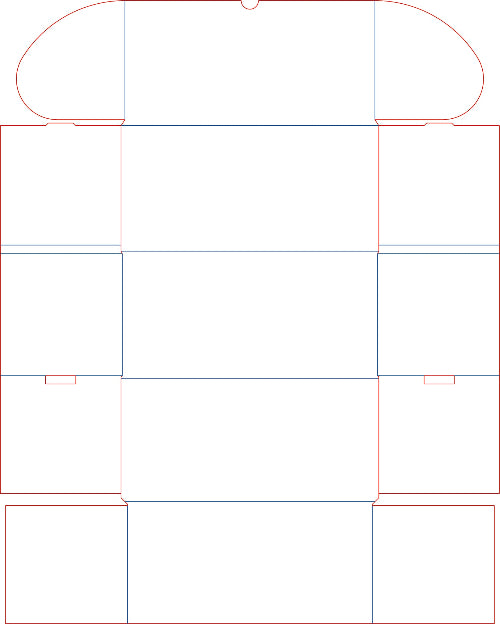 A flat 0471 box template for Kraft brown postal box 300_140_140mm from Bectech Packaging