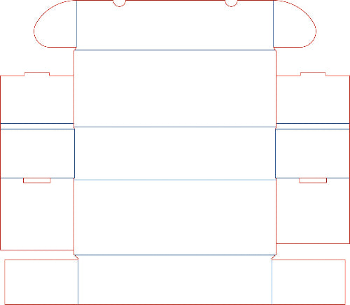 A flat 0471 box template for Kraft brown postal box 310_120_80mm from Bectech Packaging